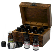 Coffret pour Huiles Essentielles en Bois de Manguier (vendu vide)